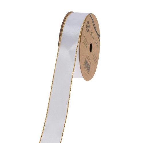 Stuha satén biela 2,5x20 zl.lem