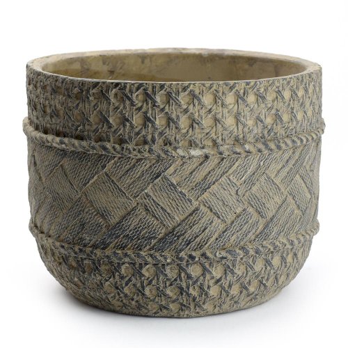 Obal cement  hnedá d17.5*h14cm