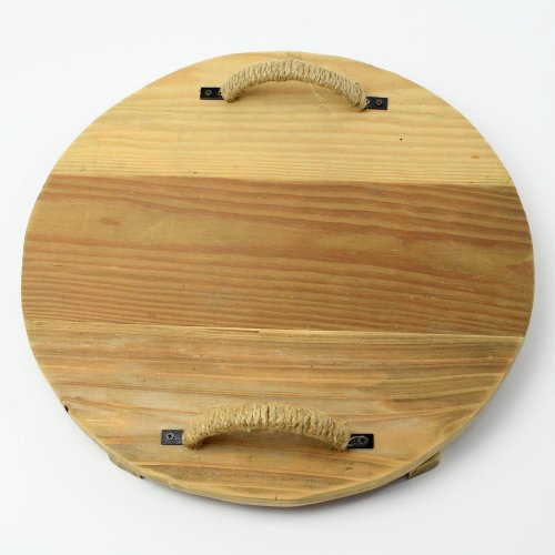 Podnos kruh drevo natur 35x35x7cm super cena