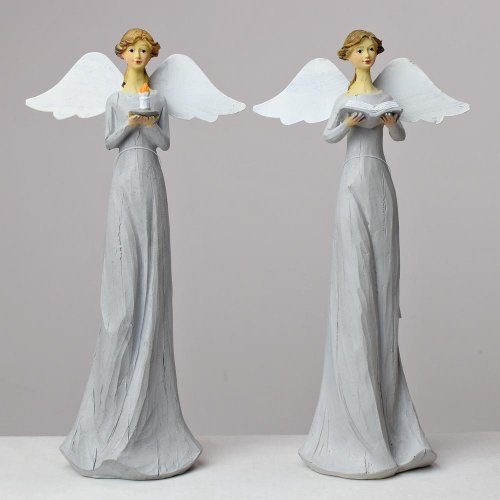 Anjel sivý mix 10x5,5x20,5cm