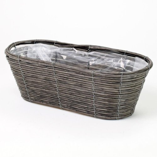 Obal oval plast šedý 50x20x16cm super cena