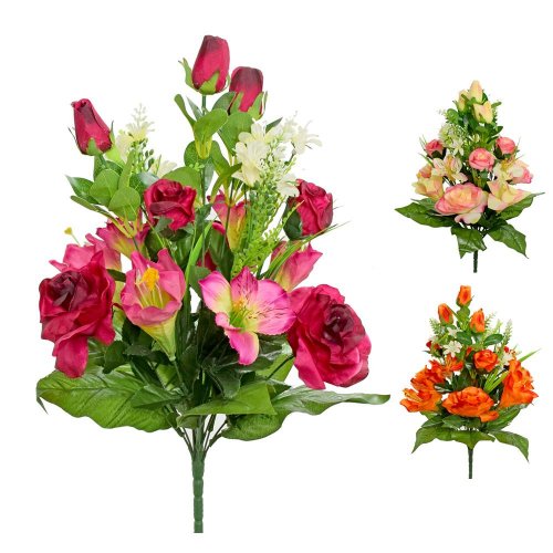 Kytica ruže ľalie x18 3f 50cm super cena