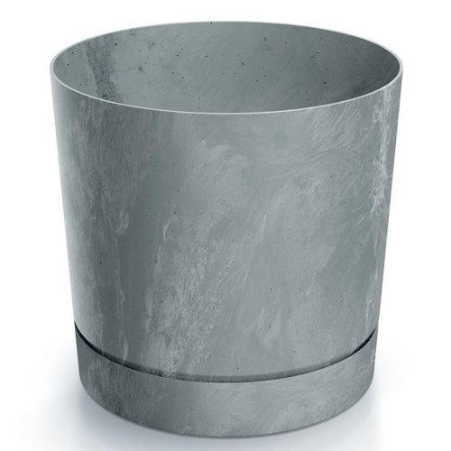 Dpop110e kvetináč tubo p beton šedý 10,8xv10,9cm 0,7l