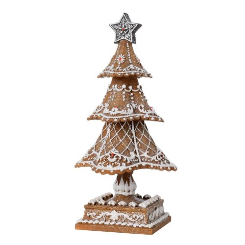 Strom perník polyres 16x16x32cm