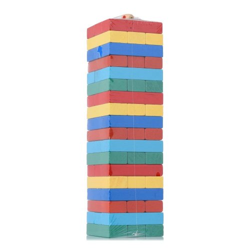 Hra jenga farebné bloky