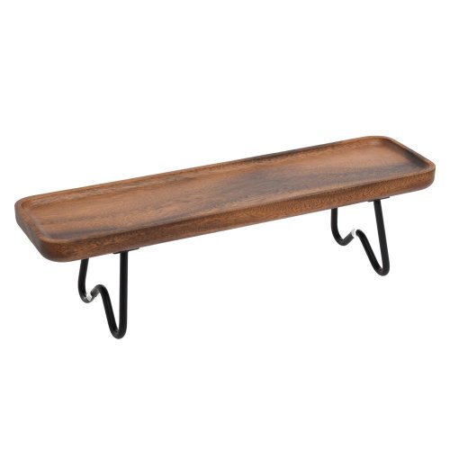 Podnos drevo 45x13x12cm natur - Umelé kvety