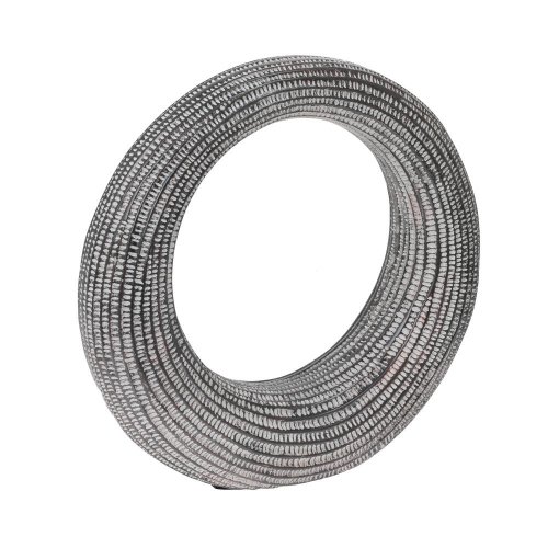 Kruh dekor polyrez l 39x9,5x38cm biela