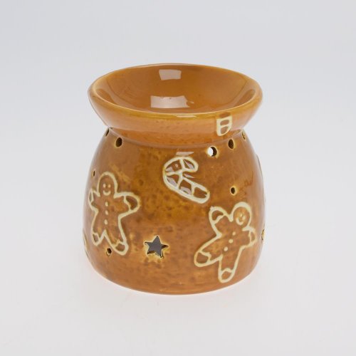 Aromalampa hnedá vz. perník porcel 10,8*10,8*11,3cm