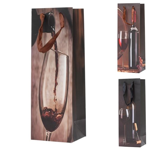 Darčeková taška na víno 12*35*10