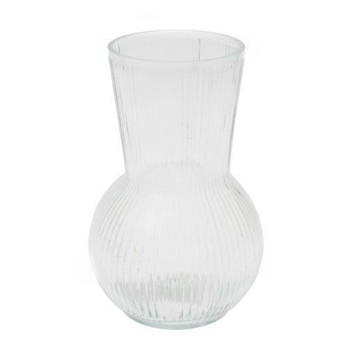 Váza sklo číra 12*17cm