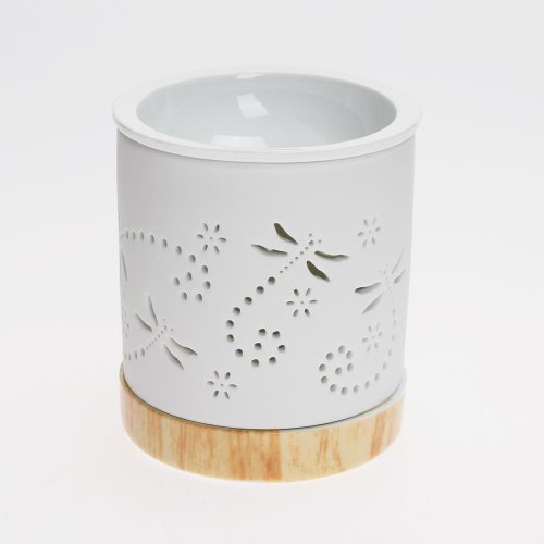 Aromalampa vážky porcelán 9,5x11cm biela
