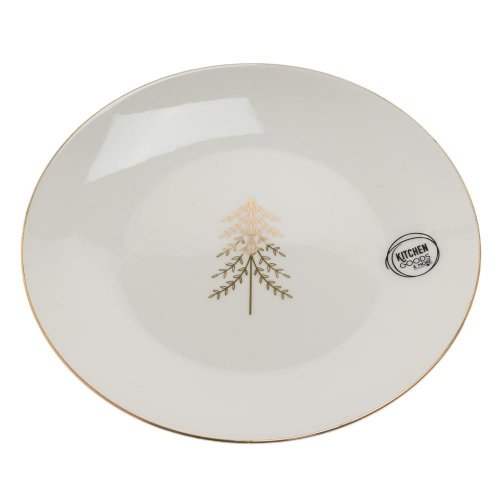Tanier porcelán v2/pr.19cm biela so stromovým vzorom so zlatým okrajom - Umelé kvety