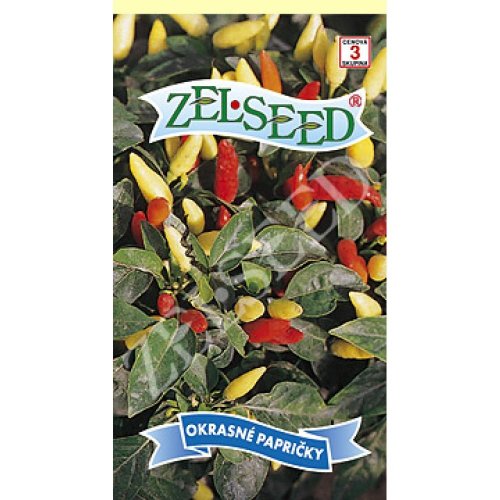 Okrasné papričky špicaté žlté 0,3g