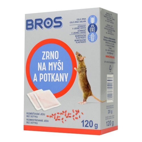 Bros myši-zrno pr. myšiam, potk. 120g b1732