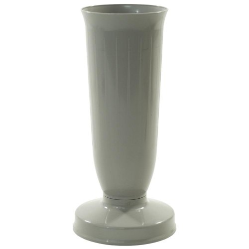 Váza so záťažou 26cm šedá