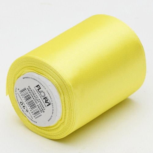 Satén stuha 76mm/10m žltá farba 082