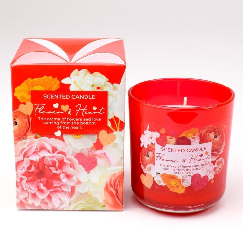 Voň.v skle flower&hearts 150gr