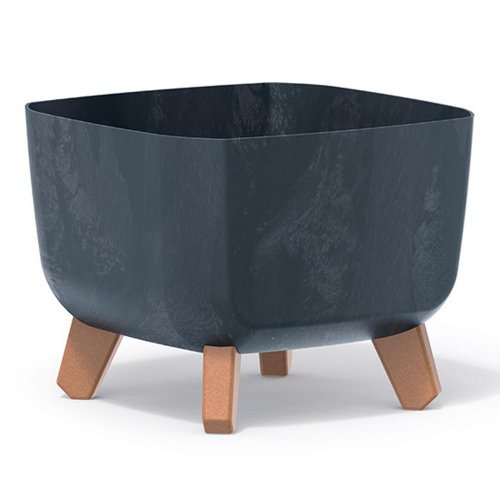 Dgql400e kvetináč gracia sq.na nohách beton antracit 39xh27cm