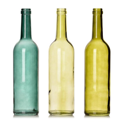 Fľaša sklo zel.mix 7,5xv30cm