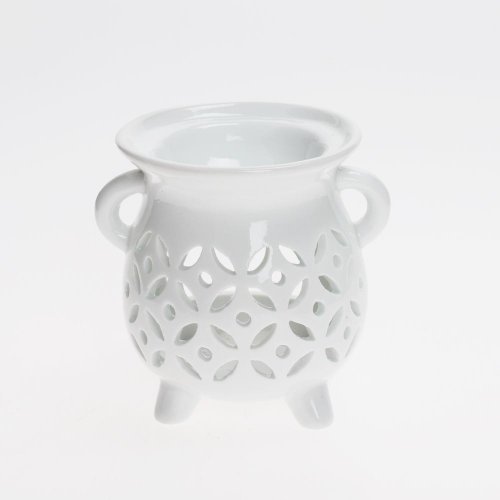 Aromalampa výrez porcelán 8x9,5cm biela