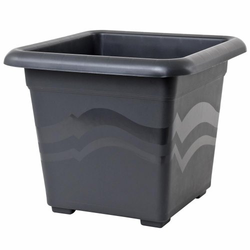 Kvetináč quattro antracit glit 30x30x25cm