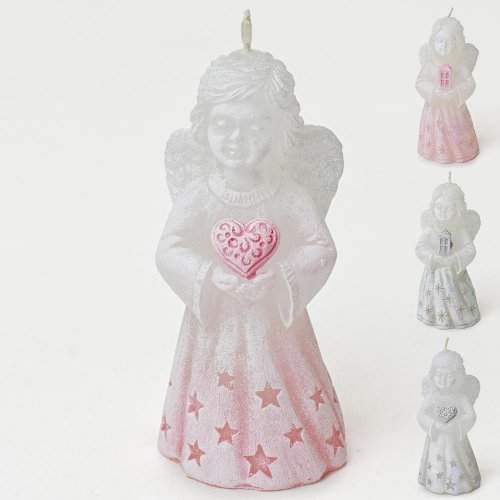 Figurka betlehem anjel100 mix/ruž+sivý/ 11cm