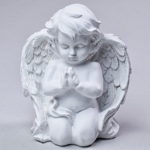 Anjel polyres.biely 16cm