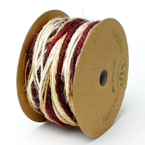 Juta vlna mix farba paper 10m prírodná