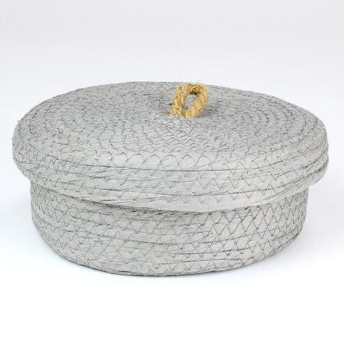 Košík papierové viečko grijs malý 18cm