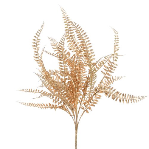 Zápich papraď 42cm zlatá