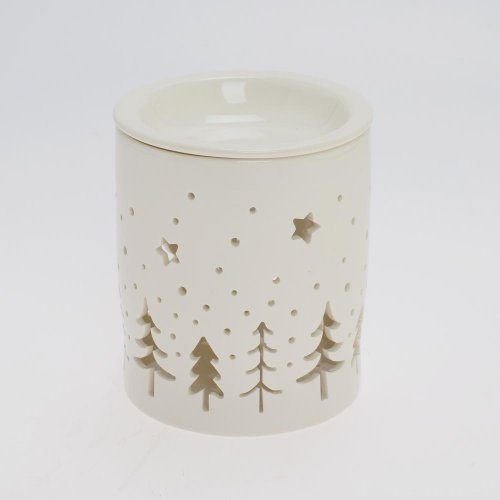 Aromalampa biela vz. strom porcel 10,5*10,5*13cm