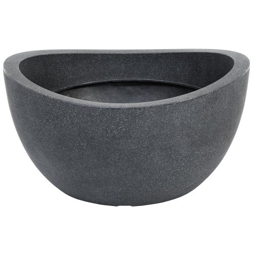55367 kvetináč globe bowl schwarz granit 252/40 - Umelé kvety