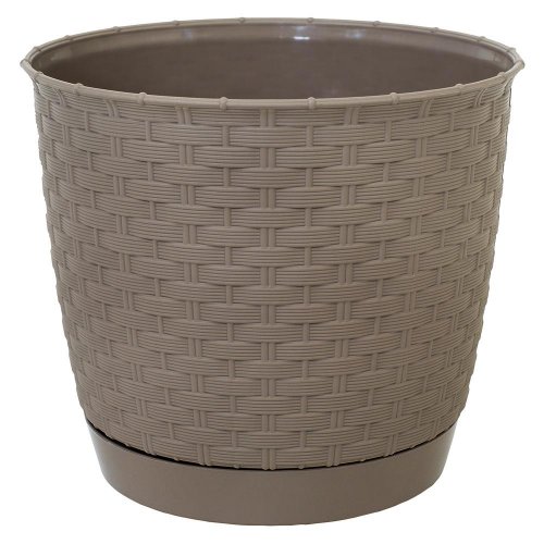Drlo190 kvetináč ratolla round szlam/mocca 19xh16,5cm/2,8l