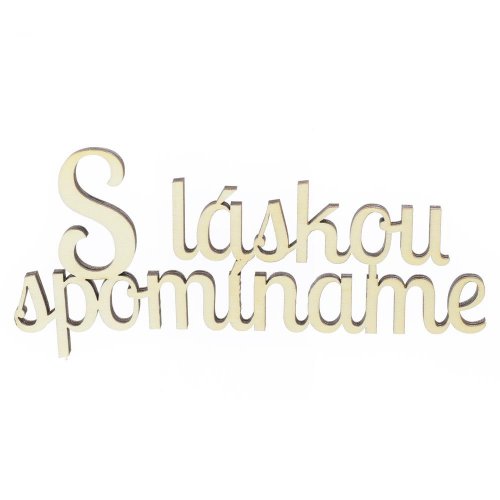 Výrez-s láskou spomíname 15x7cm s/4