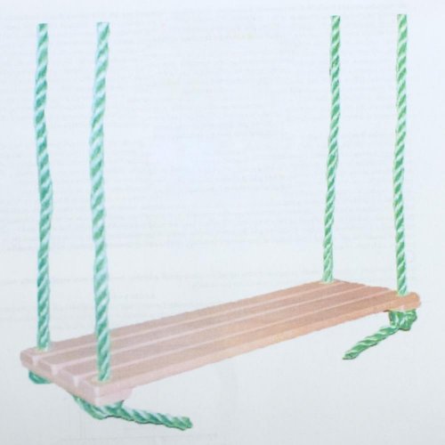 Hojdačka detská jednoduchá 40x15cm drevo natur/ks