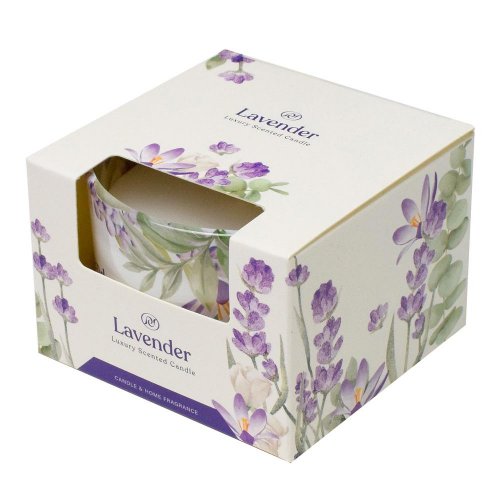 Voň.v skle lavender 115gr /puk0008/ 8x8x6cm