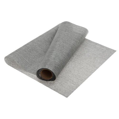 Organza bavlna blysk metal čbiela/strieborná 36cmx5y