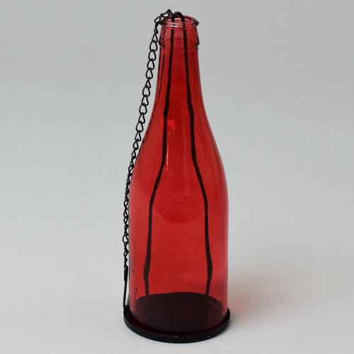 Fľaša sklo far. na čajovku 7.5*22cm mix7