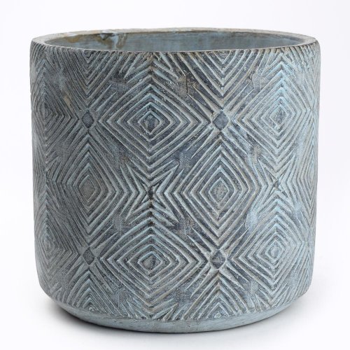 Obal cement modrád18.5*h17.5cm