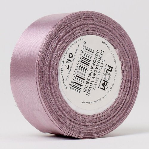Stuha satén staroružová 25mm 15m