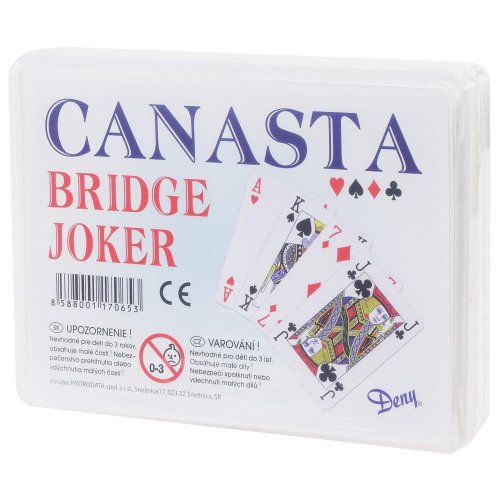 Karty canasta plast