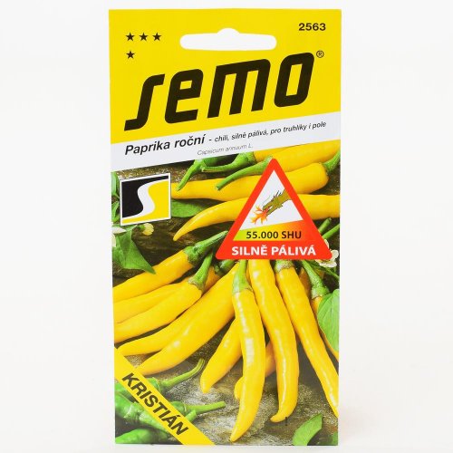 Paprika roč. kristián (sm228) chilli žltá 0,40g