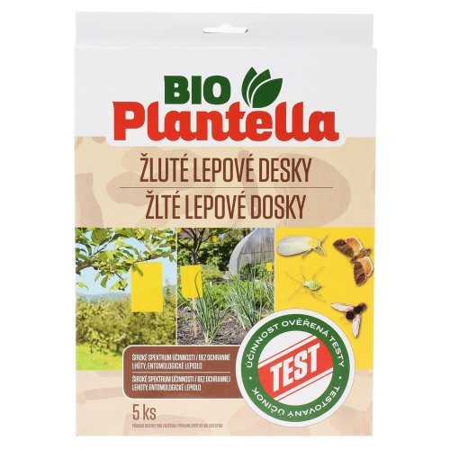 Bio plantella - lepové dosky žlté 5ks