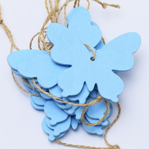 Motýľ-výrez sv.modrá s/10 7cm super cena