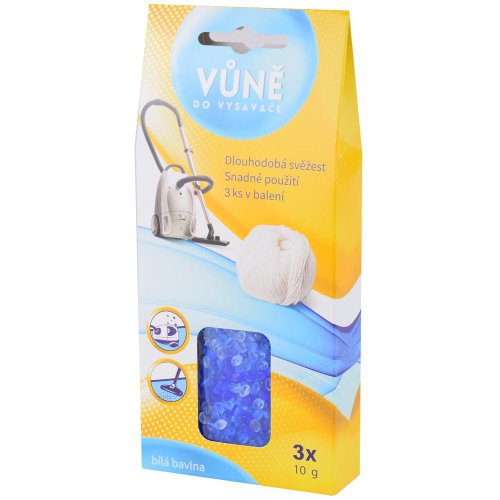 Vôňa do vysávača biela bavlna 3x10g super cena
