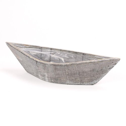 Loďka drevo šedá 42x14xv8,5cm