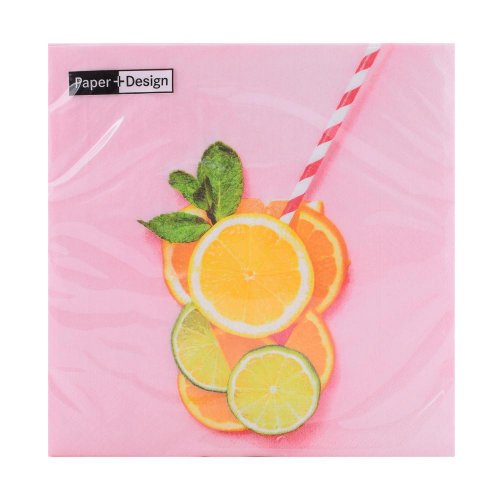 201848 servítky lemonade 33x33cm