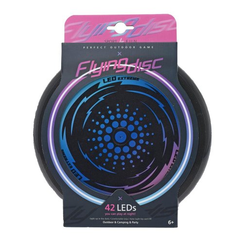 Lietajuci tanier frisbee s led posvietením, pr. 23cm