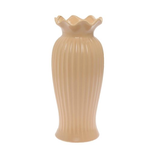 Váza keramika 13x13x30cm hnedá