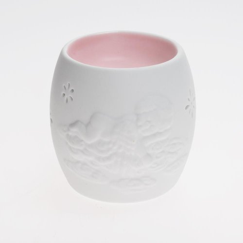 Aromalampa anjel porcelán 7,5x9,5cm biela